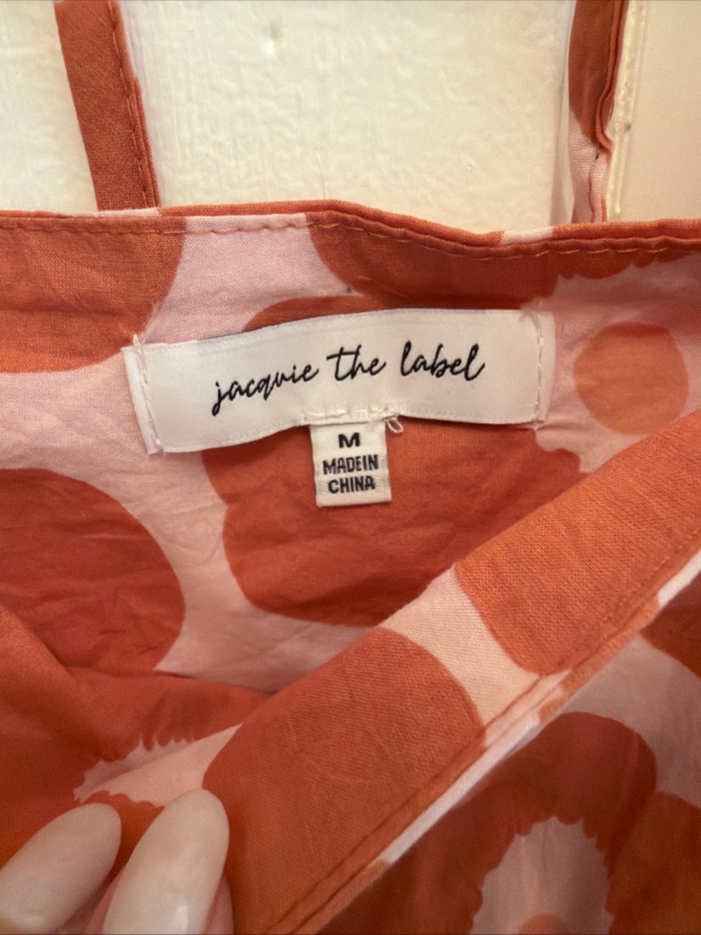 Jacquie The Label Floral Maxi Dress Size Medium Coral & Pink - Picture 4 of 7